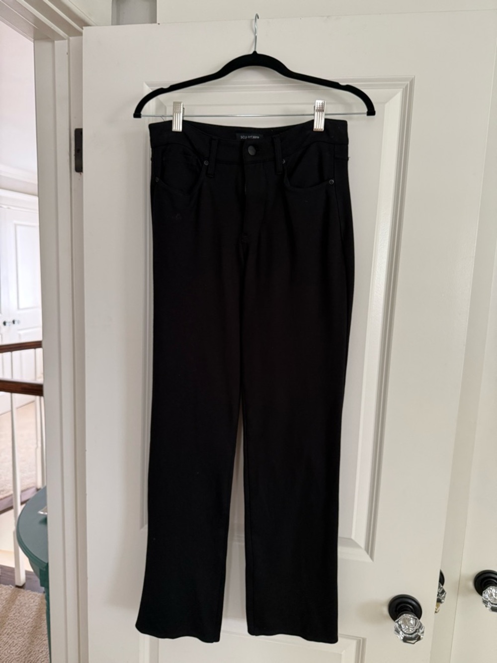 NYDJ Black Straight-Leg Trousers